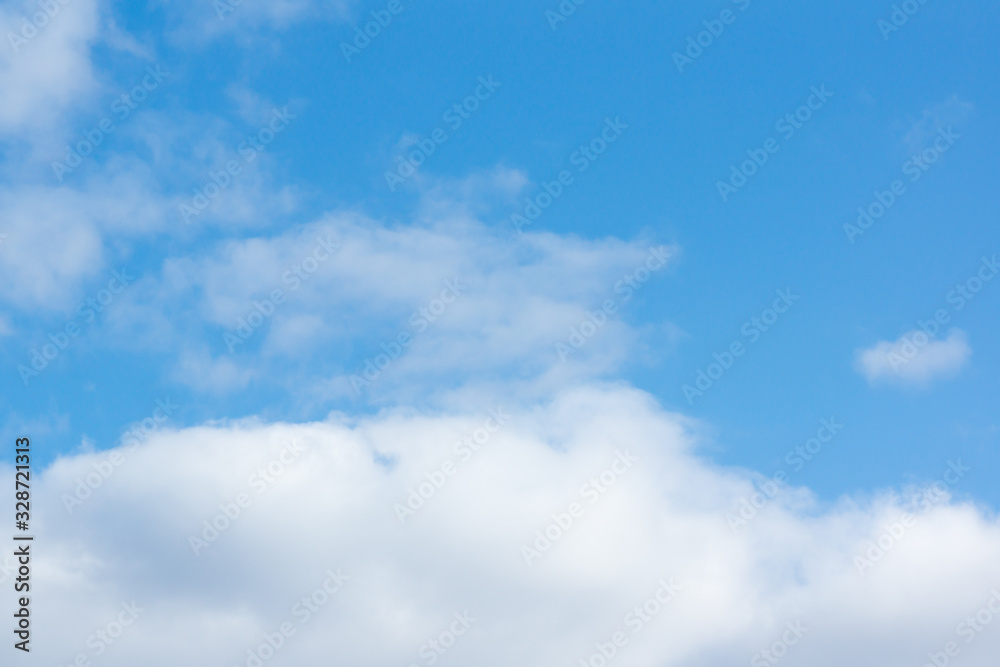 Fototapeta premium blue sky with light white clouds
