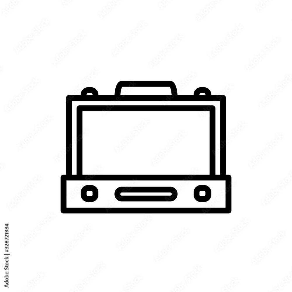 suitcase of clothes icon vector suitcase of clothes icon vector