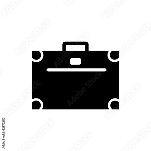 suitcase of clothes icon vector