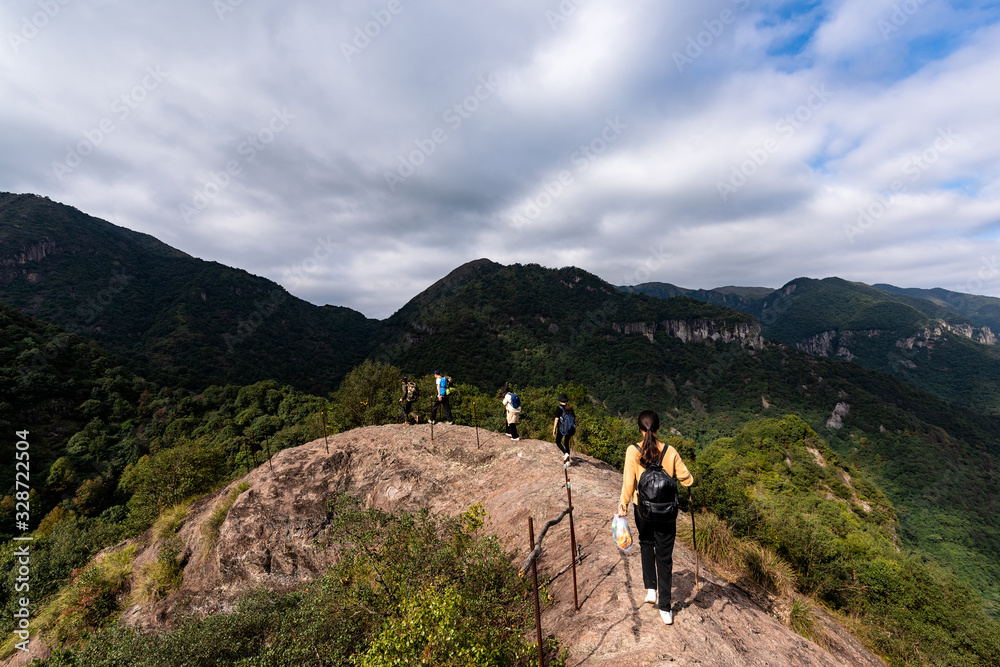 Beautiful scenery enjoyed by outdoor climbers