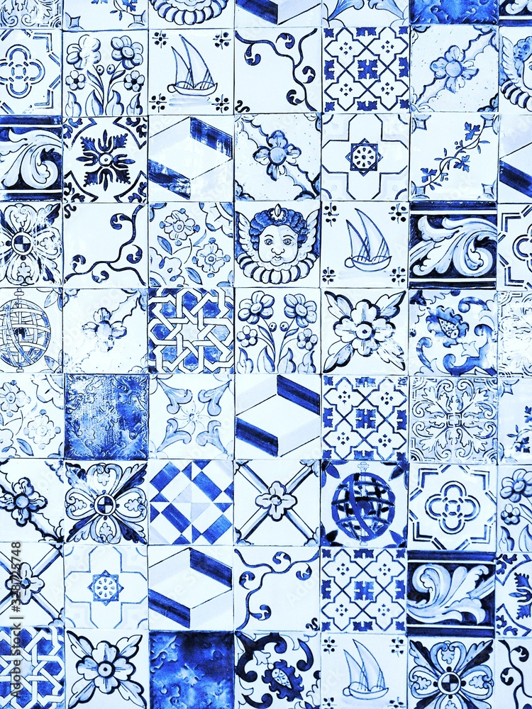 Fototapeta premium set of seamless patterns