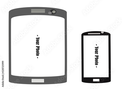 mock up of tablet and phone 
