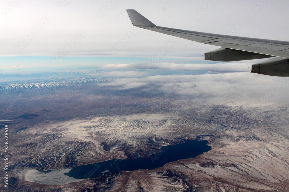 Fototapeta premium wing of an airplane
