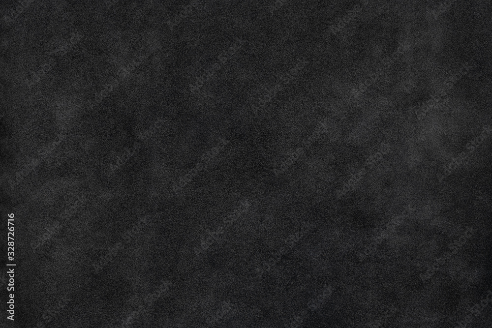 Fototapeta premium Old black natural suede leather soft touch textured background
