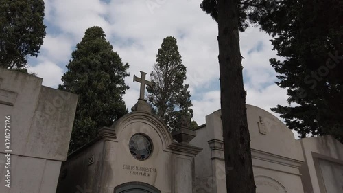 Prazeres Cemetery is the largest cemetery in Lisbon, Portugal photo