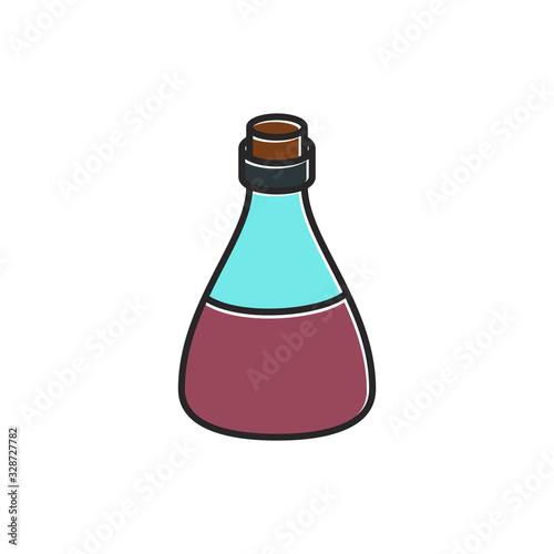 bottle icon in trendy flat design 