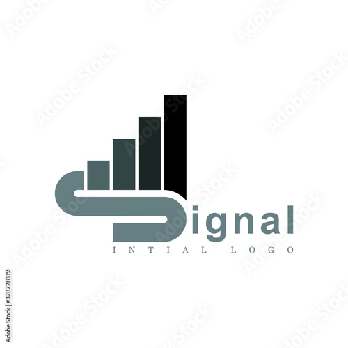Initial S in the telecommunications industry logo