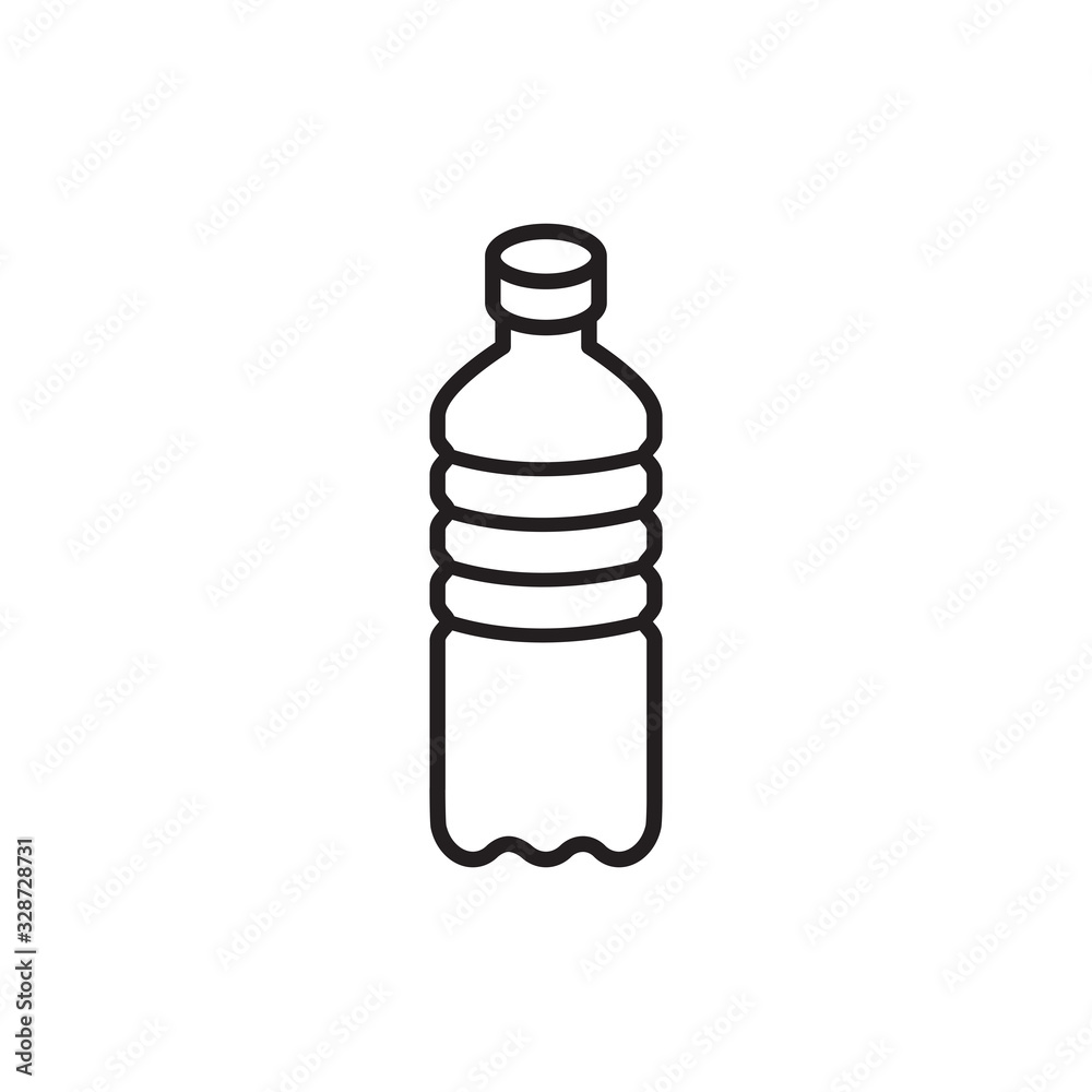 bottle icon in trendy flat design bottle icon in trendy flat design