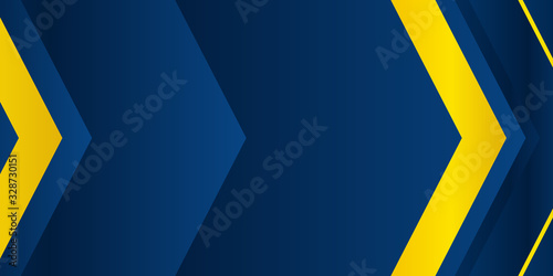 Dark blue yellow white presentation background for business and corporate