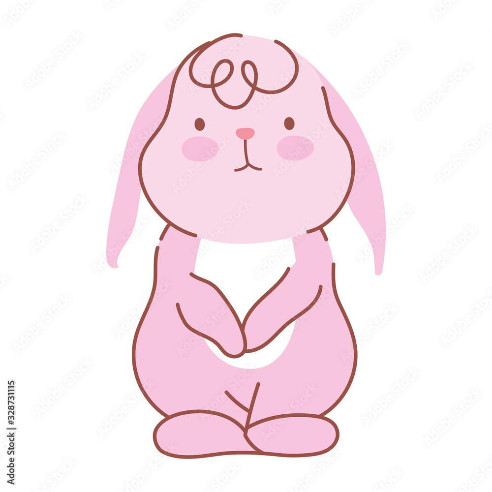 happy easter cute little rabbit cartoon season animal happy easter cute little rabbit cartoon season animal