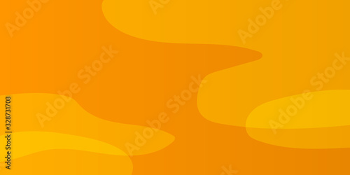 Orange yellow wave curve presentation background. Vector illustration design for presentation, banner, cover, web, flyer, card, poster, wallpaper, texture, slide, magazine, and powerpoint. 