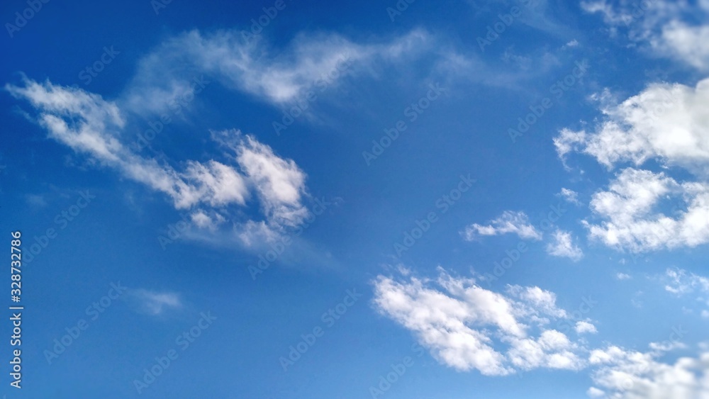 blue sky with clouds,nature background.