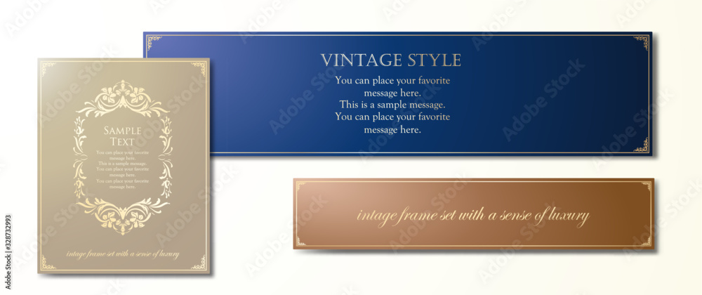 背景素材 高級感 ウエディングフレーム ビンテージ アンティーク ゴージャス ラグジュアリー Stock ベクター Adobe Stock