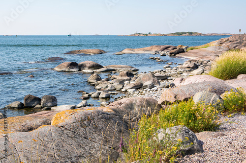 Rocky view of Tulliniemi, Hanko, Finland