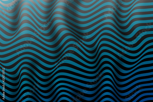 modern wavy line abstract background with black and blue color