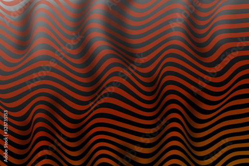 modern wavy line abstract background with black and orange color