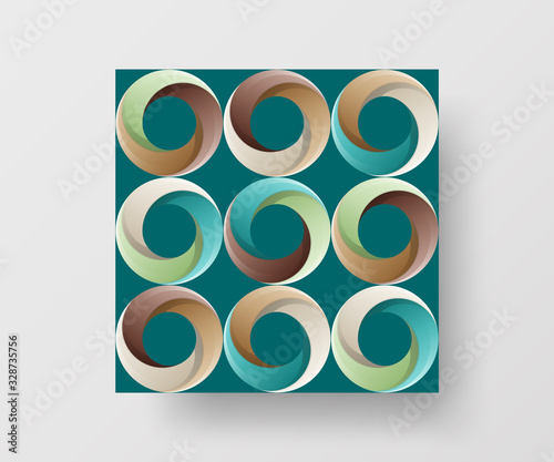 Amazing business advertisement vector mural art square banner mock up. Modern corporate abstract geometric illustration design layout background. Company identity quadrangle texture brochure template.