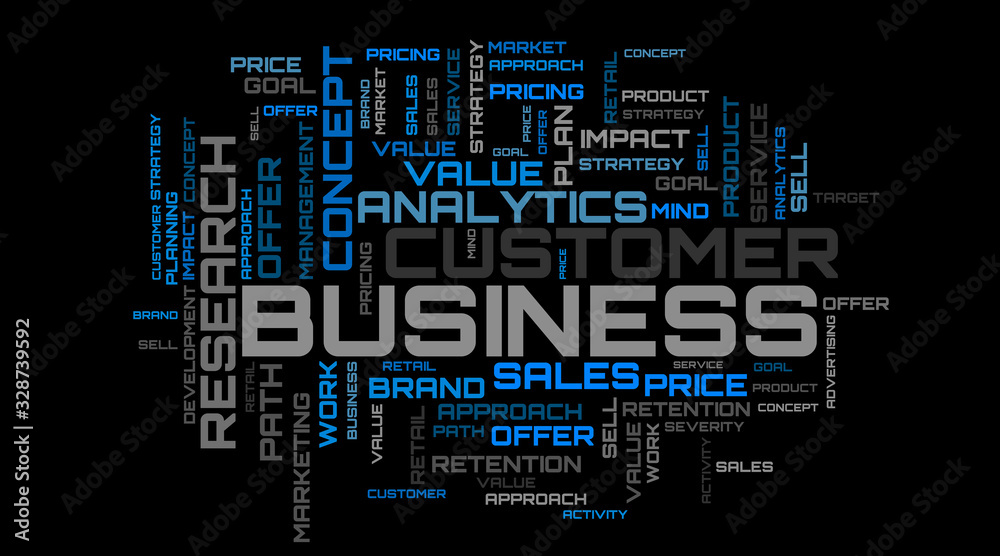 Beautiful blue word cloud on black background Beautiful blue word cloud on black background