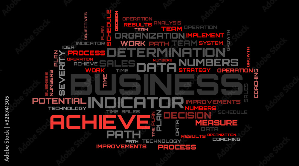 Beautiful red words collage background. Red business wallpaper