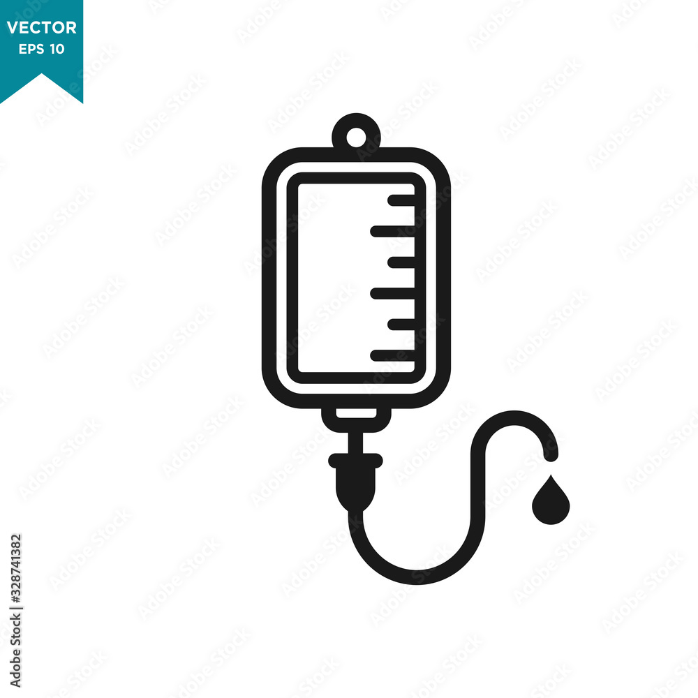 infuse icon in trendy flat style, blood bag icon, iv bag,intravenous bag infuse icon in trendy flat style, blood bag icon, iv bag,intravenous bag