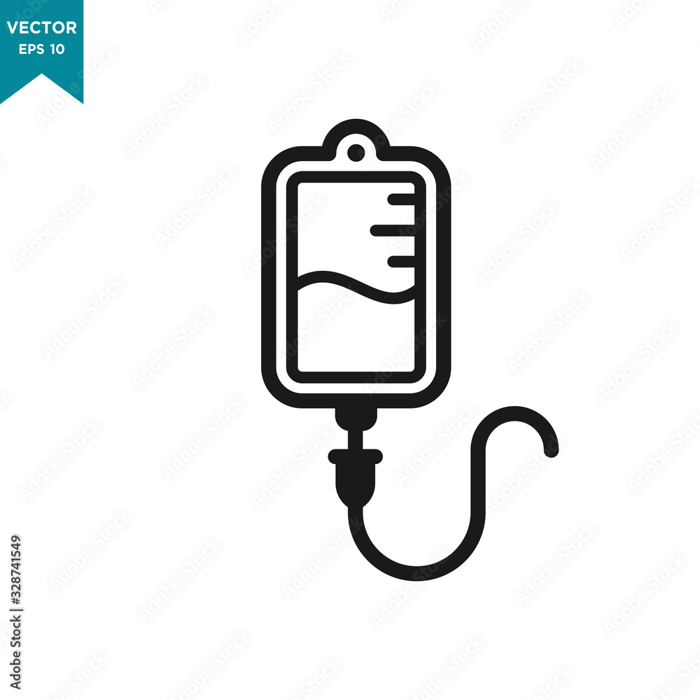 infuse icon in trendy flat style, blood bag icon, iv bag,intravenous bag infuse icon in trendy flat style, blood bag icon, iv bag,intravenous bag