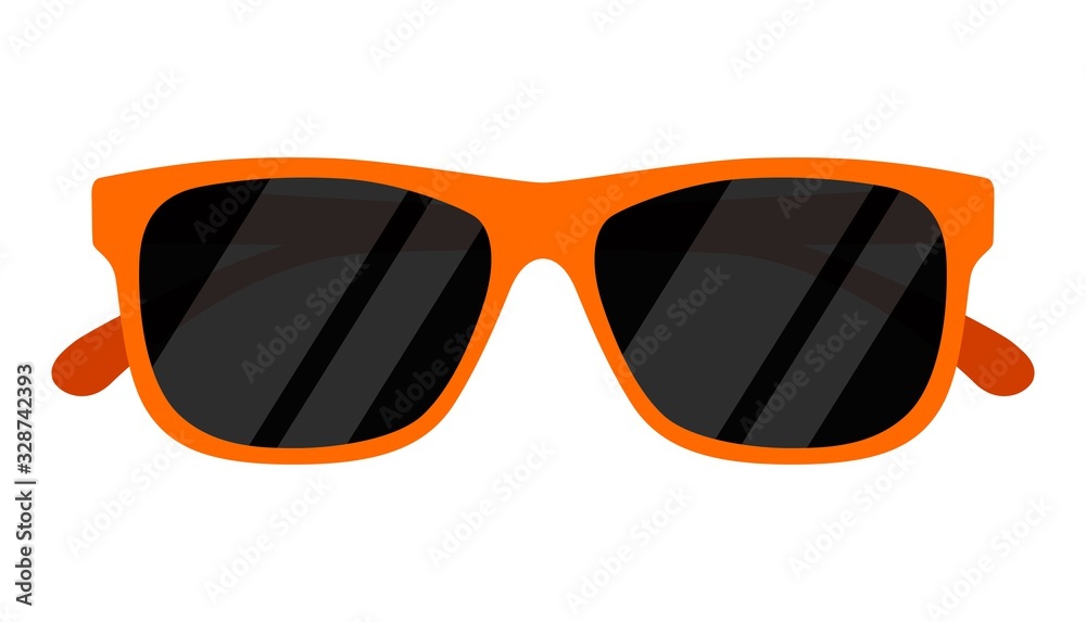 Sunglasses icon isolated on white background. Vector illustration Stock  Vector | Adobe Stock