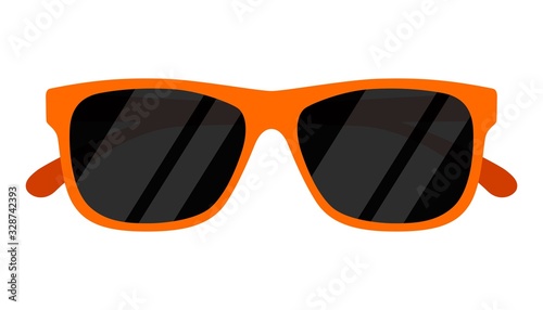 Sunglasses icon isolated on white background. Vector illustration photo