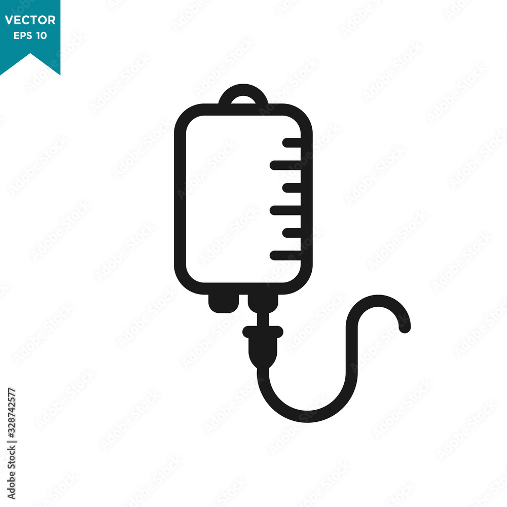 infuse icon in trendy flat style, blood bag icon, iv bag,intravenous bag infuse icon in trendy flat style, blood bag icon, iv bag,intravenous bag