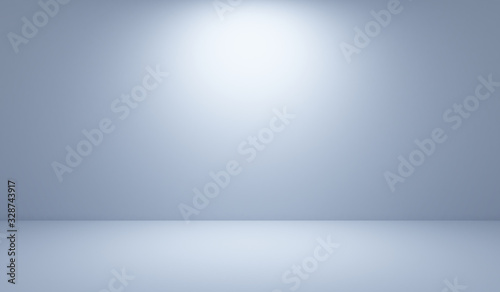 Abstract dark grey with white gradient background wallpaper empty studio room used for display product ad website template, 3d illustration