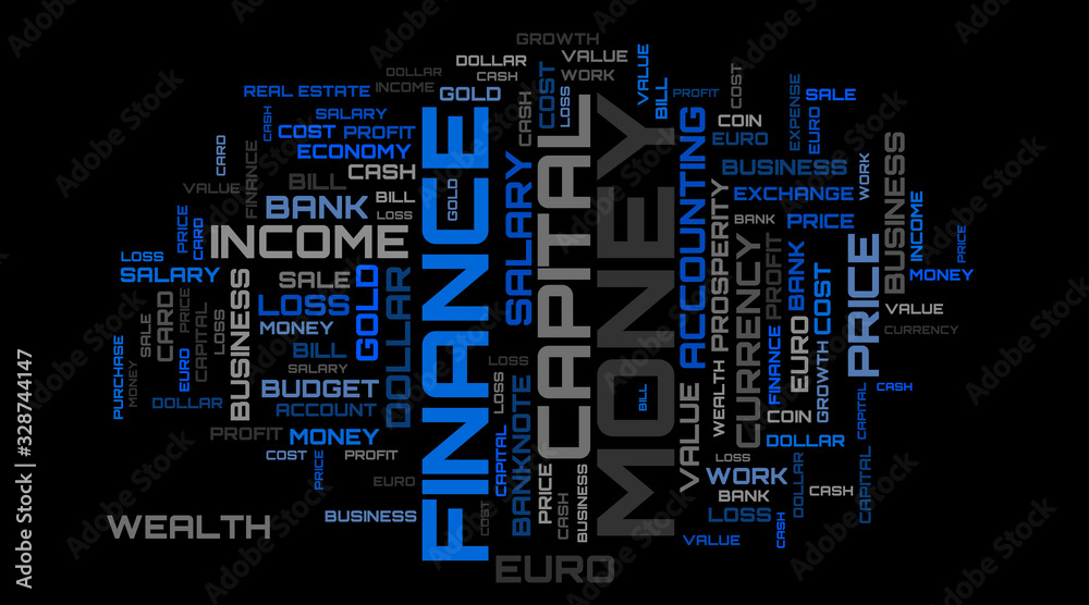 Abstract blue word cloud backdrop. Abstract blue text art background Abstract blue word cloud backdrop. Abstract blue text art background