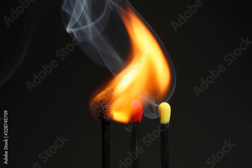 Brennende Streichhölzer Deutschland