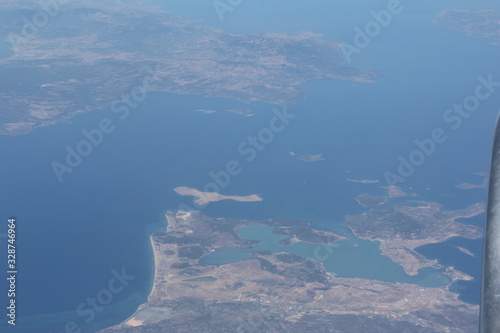aerial view from plane