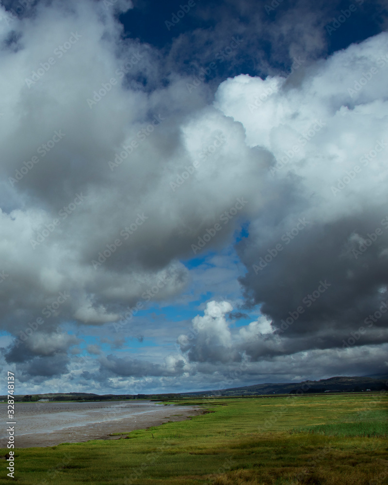 Clouds over a Scottish River