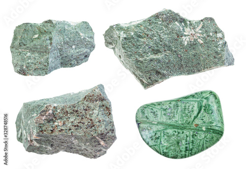 set of various Tinguaite (Phonolite) rocks isolated