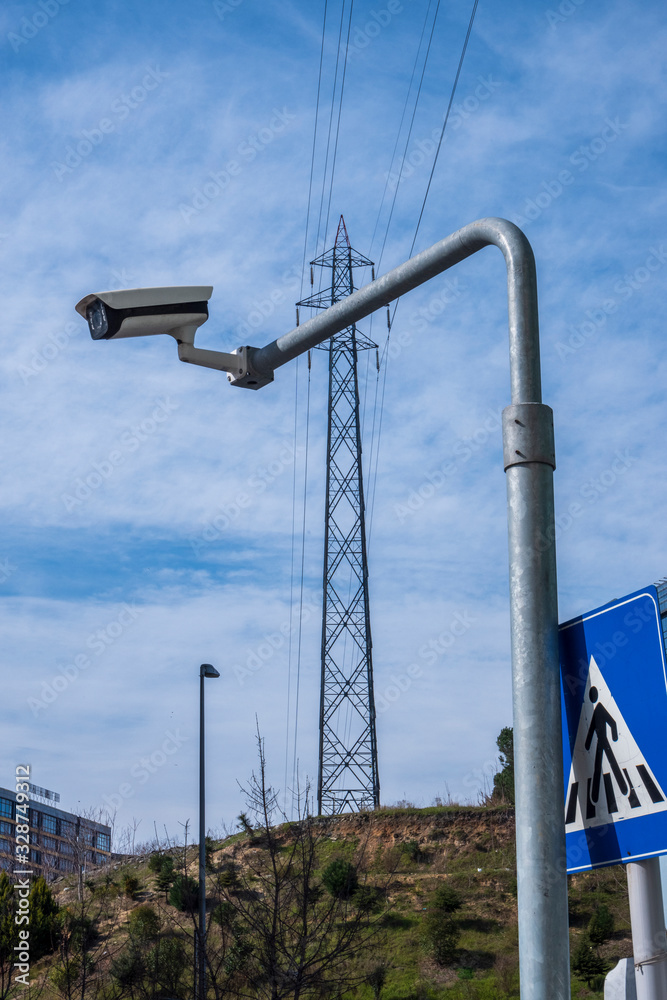 security camera and electric power station security camera and electric power station