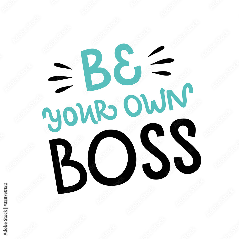 Vector lettering illustration of Vector lettering illustration of