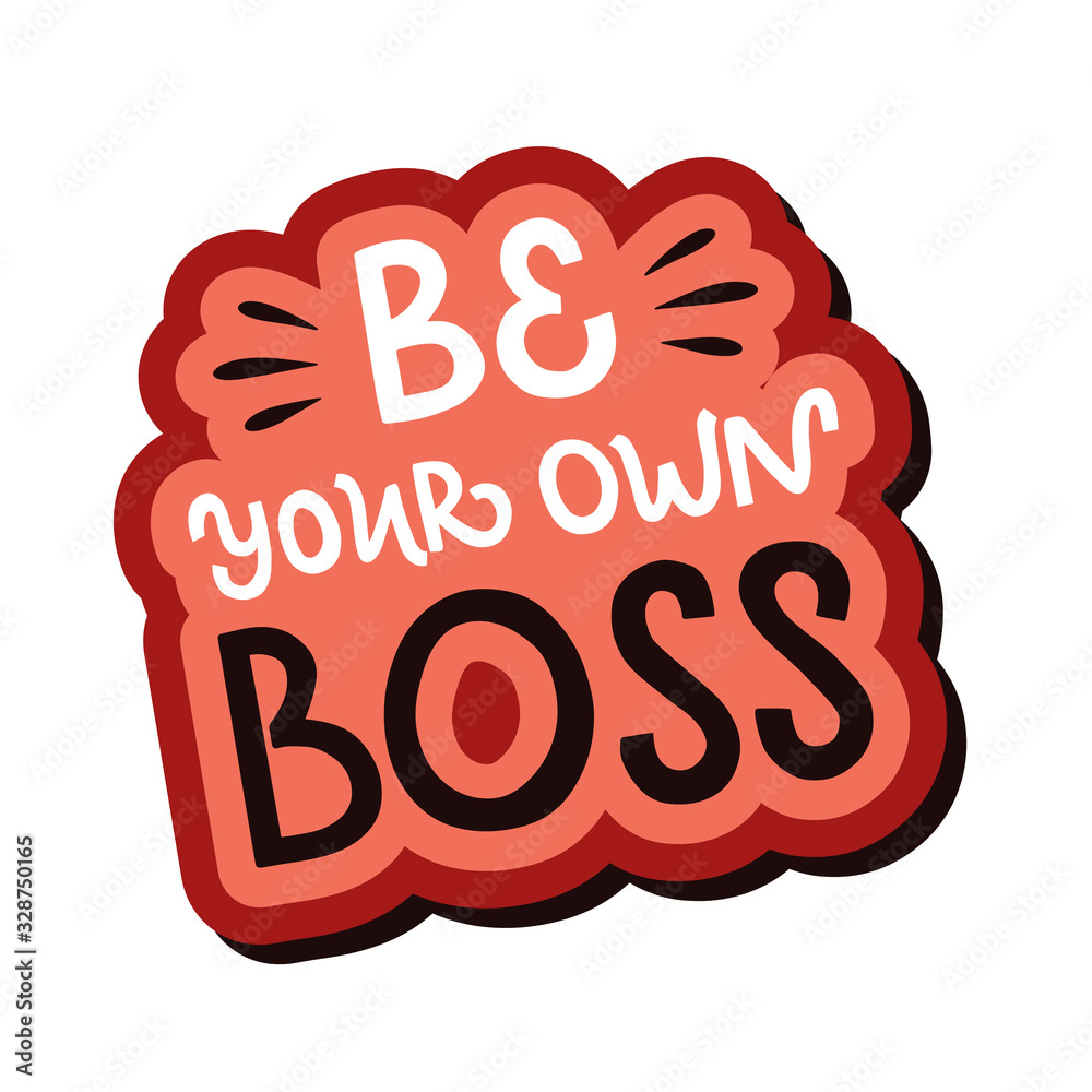 Vector lettering illustration of Vector lettering illustration of
