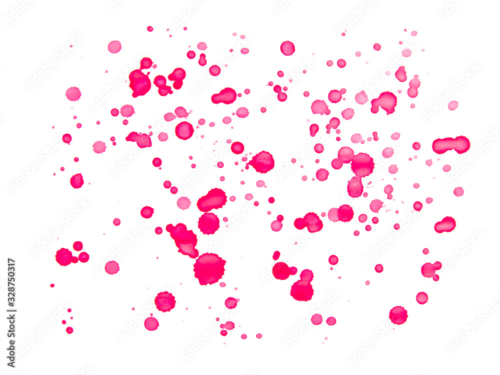 red watercolor dots on the background. red watercolor dots on the background.