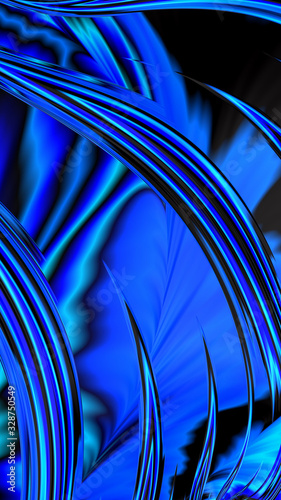 Artfully 3D rendering fractal background