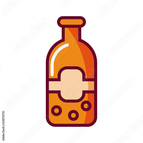 soda drink bottle icon, fill style icon