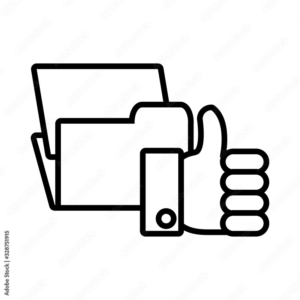 folder with file sheet in white background folder with file sheet in white background