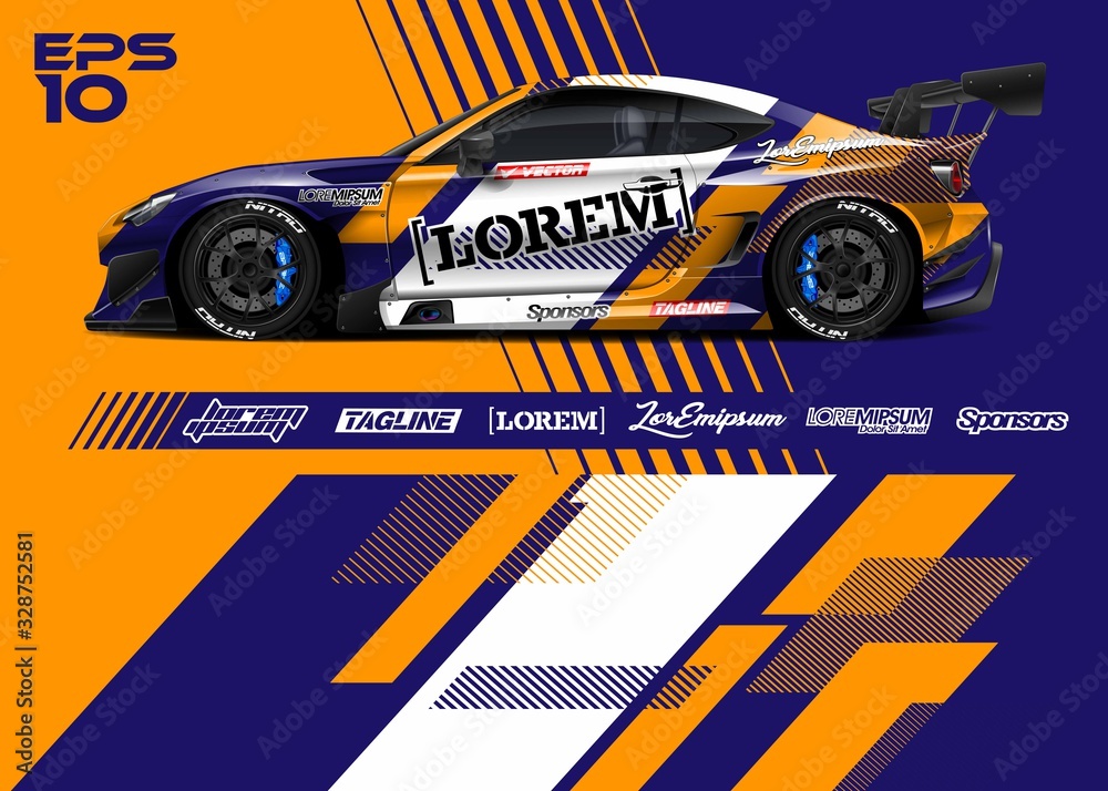 design a drift car livery