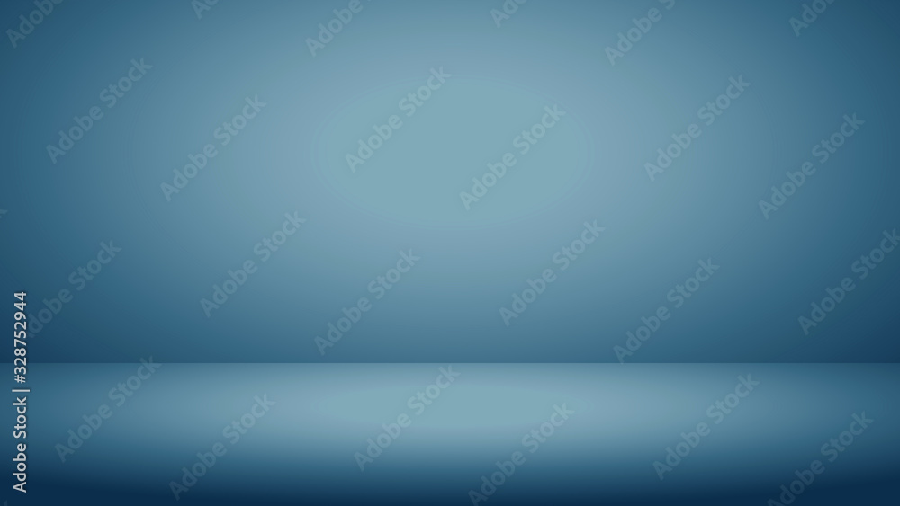 Abstract luxury beautiful dark blue gradient background backdrop used for display product ad and website template