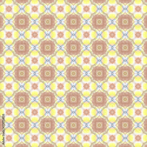Kaleidoscope seamless pattern for printing on fabric, paper for scrapbook, wallpaper, cover, page book.