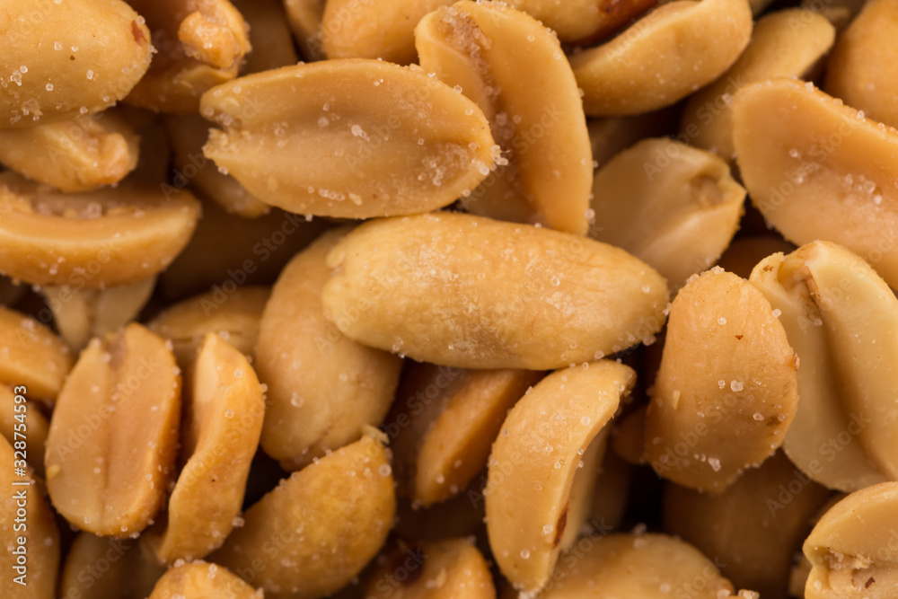 large amount of peeled salted peanuts large amount of peeled salted peanuts