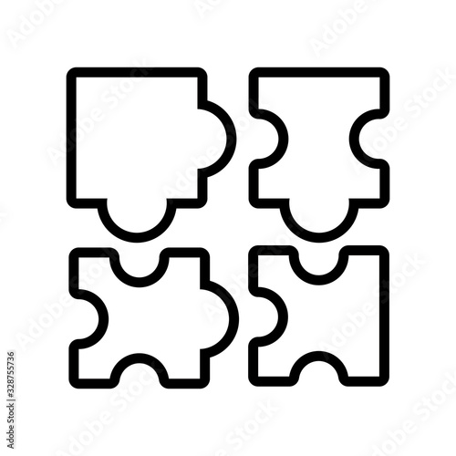 colorful puzzle pieces in white background © djvstock