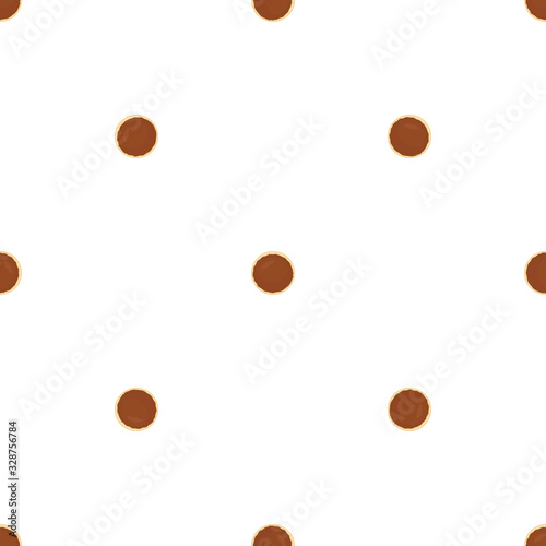 Illustration on theme big set identical biscuit, kit colorful pastry cookie