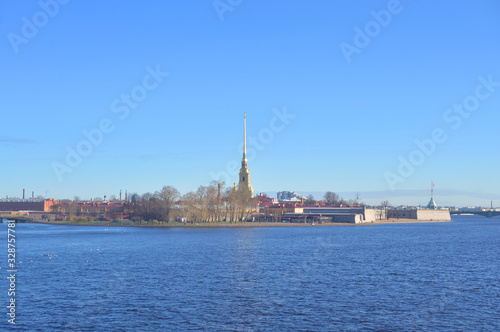 Neva river and Peter and Paul fortress.