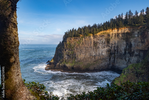 Cape Meares on the Pacific coast of Oregon, dramatic cliffs