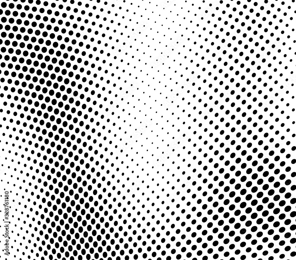 Abstract wave halftone texture. Black dots on a white background. Template for printing on fabric, wrapping paper Abstract wave halftone texture. Black dots on a white background. Template for printing on fabric, wrapping paper